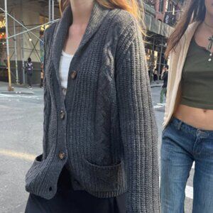 Brandy Melville - Autumn Wool Cable Knit Cardigan